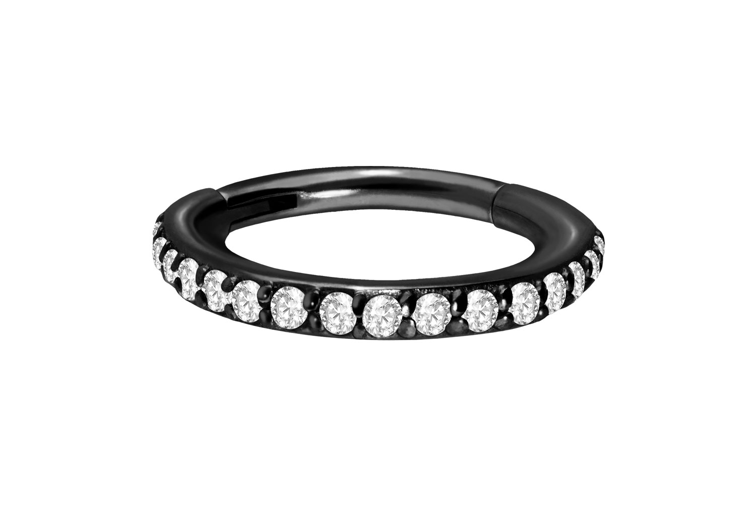 Chirurgenstahl Segmentring Clicker Piercing EINGEFASSTE KRISTALLE